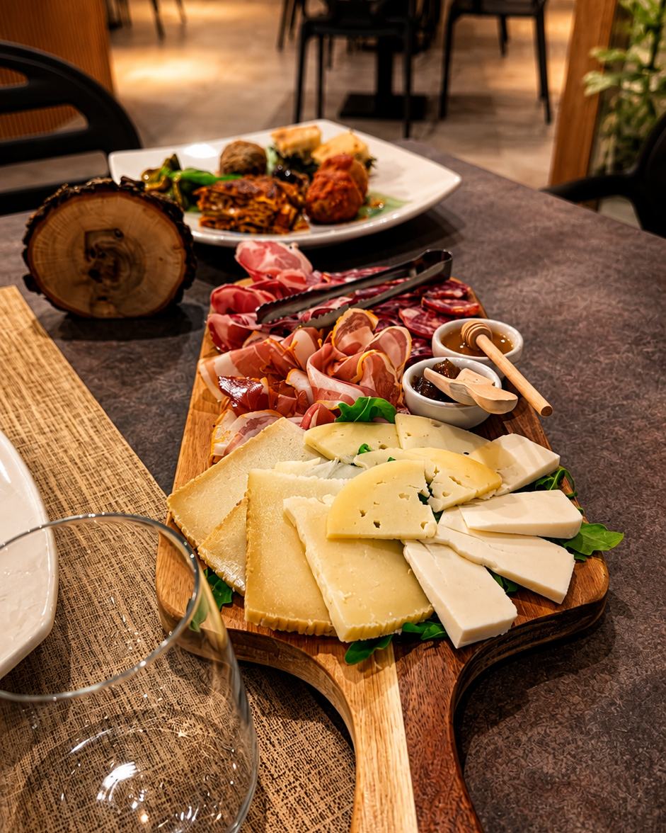 Il Tagliere Cilentano con salumi e formaggi del territorio